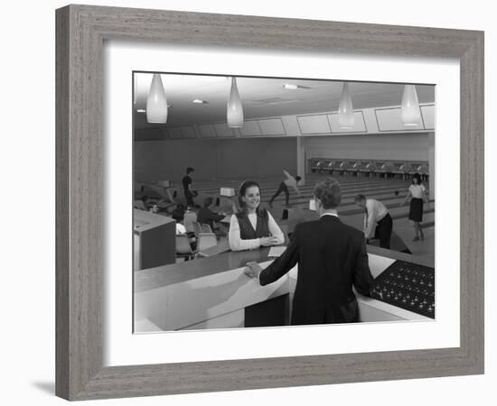 Interior of Silver Blades Ice Rink and Bowling Alley, Sheffield, South Yorkshire, 1965-Michael Walters-Framed Photographic Print