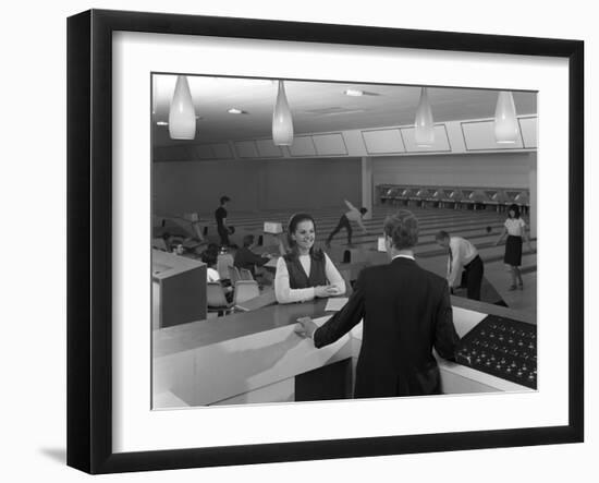 Interior of Silver Blades Ice Rink and Bowling Alley, Sheffield, South Yorkshire, 1965-Michael Walters-Framed Photographic Print