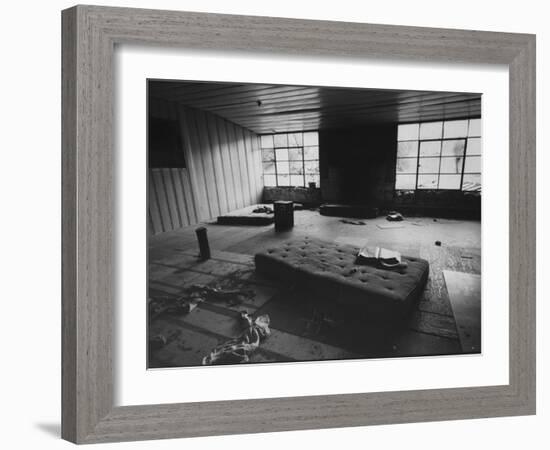 Interior of Spahn Ranch Where Charles Manson "Hippie Family" Lived-Ralph Crane-Framed Photographic Print