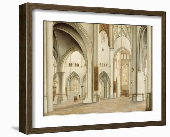 Interior of St. Bavo Cathedral, Haarlem-Pieter Saenredam-Framed Giclee Print