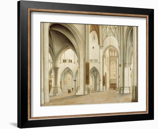 Interior of St. Bavo Cathedral, Haarlem-Pieter Saenredam-Framed Giclee Print