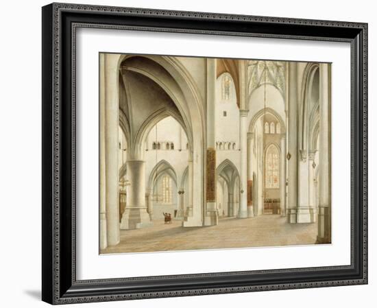 Interior of St. Bavo Cathedral, Haarlem-Pieter Saenredam-Framed Giclee Print