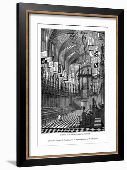 Interior of St George's Chapel, Windsor, 1843-J Jackson-Framed Giclee Print