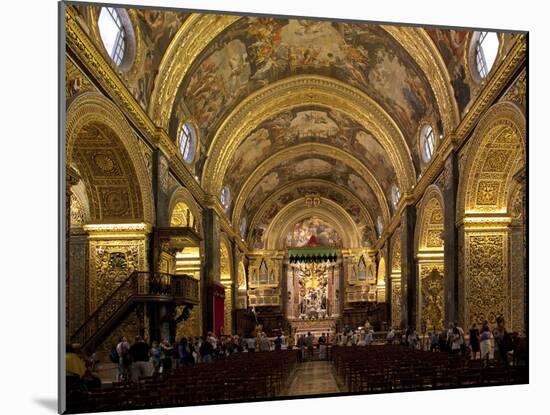 Interior of St. John's Cocathedral, Valletta, Malta, Europe-Nick Servian-Mounted Photographic Print