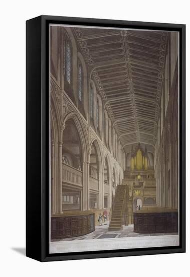 Interior of St Margaret's Church, Westminster, London, 1804-George Hawkins-Framed Premier Image Canvas