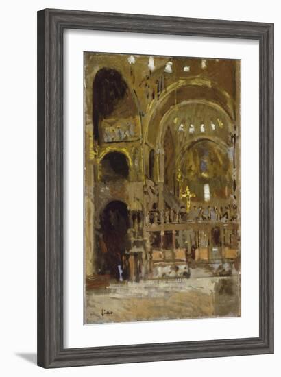 Interior of St Mark's, Venice-Walter Richard Sickert-Framed Giclee Print