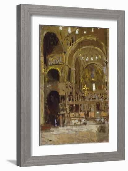 Interior of St Mark's, Venice-Walter Richard Sickert-Framed Giclee Print