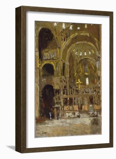 Interior of St Mark's, Venice-Walter Richard Sickert-Framed Giclee Print