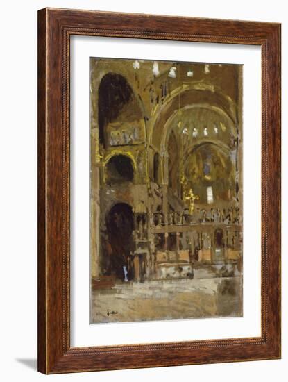 Interior of St Mark's, Venice-Walter Richard Sickert-Framed Giclee Print