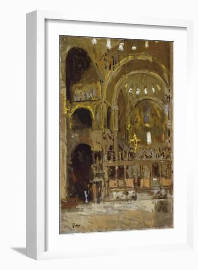 Interior of St Mark's, Venice-Walter Richard Sickert-Framed Giclee Print