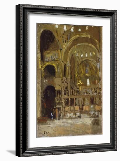 Interior of St Mark's, Venice-Walter Richard Sickert-Framed Giclee Print