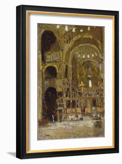 Interior of St Mark's, Venice-Walter Richard Sickert-Framed Giclee Print