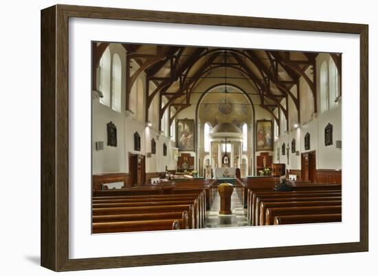 Interior of St Marys Catholic Church, Belfast, Northern Ireland, 2010-Peter Thompson-Framed Photographic Print