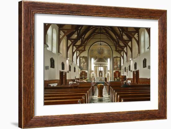 Interior of St Marys Catholic Church, Belfast, Northern Ireland, 2010-Peter Thompson-Framed Photographic Print