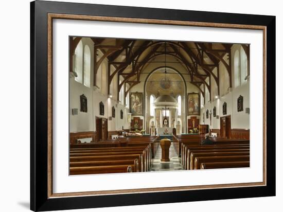 Interior of St Marys Catholic Church, Belfast, Northern Ireland, 2010-Peter Thompson-Framed Photographic Print