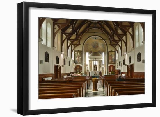 Interior of St Marys Catholic Church, Belfast, Northern Ireland, 2010-Peter Thompson-Framed Photographic Print