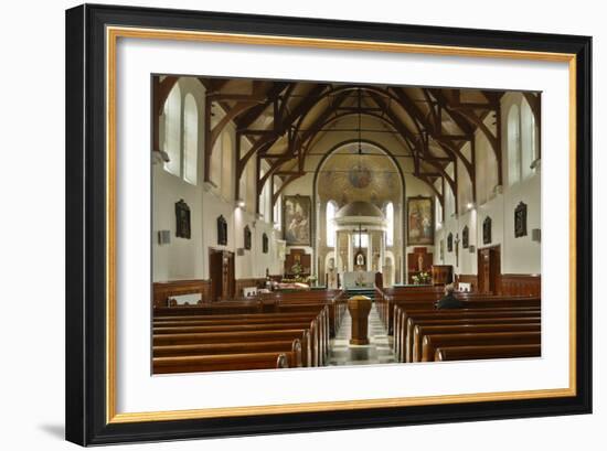 Interior of St Marys Catholic Church, Belfast, Northern Ireland, 2010-Peter Thompson-Framed Photographic Print