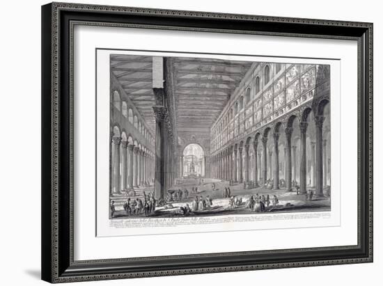 Interior of St. Paul's Basilica Outside the Walls, 1753-1837-Giovanni Battista Piranesi-Framed Giclee Print