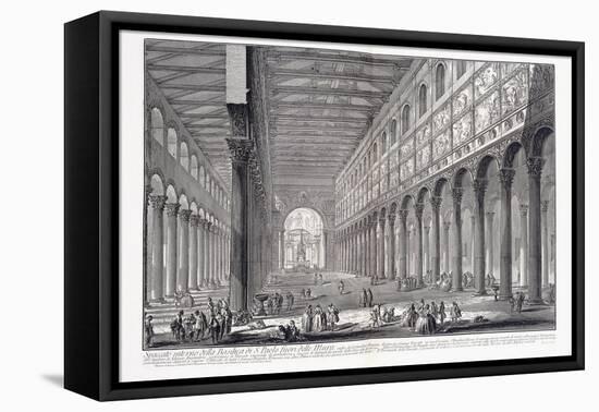 Interior of St. Paul's Basilica Outside the Walls, 1753-1837-Giovanni Battista Piranesi-Framed Premier Image Canvas