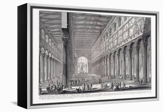 Interior of St. Paul's Basilica Outside the Walls, 1753-1837-Giovanni Battista Piranesi-Framed Premier Image Canvas