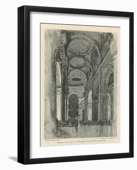Interior of St Paul's Cathedral-Joseph Pennell-Framed Giclee Print
