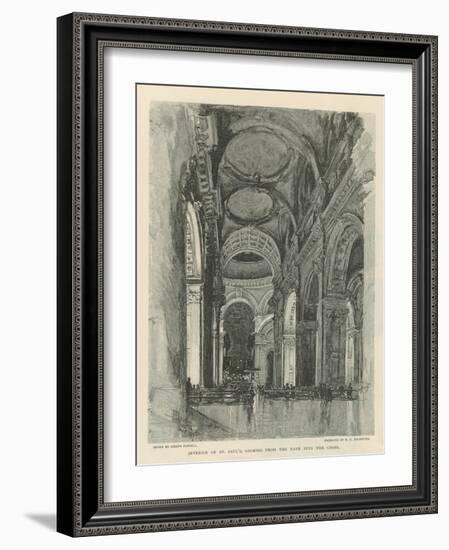 Interior of St Paul's Cathedral-Joseph Pennell-Framed Giclee Print