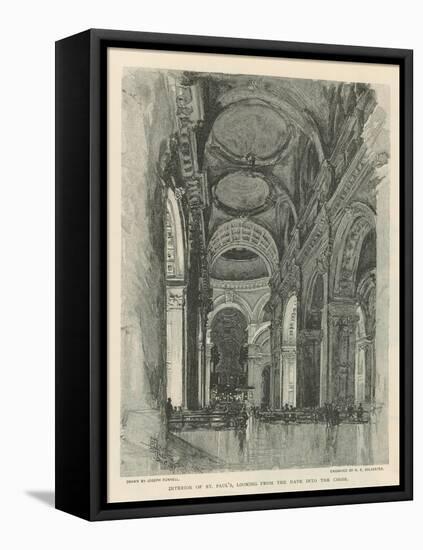 Interior of St Paul's Cathedral-Joseph Pennell-Framed Premier Image Canvas