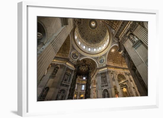 Interior of St. Peter's Basilica, the Vatican City, Vatican, Rome, Lazio, Italy, Europe-Ben Pipe-Framed Photographic Print