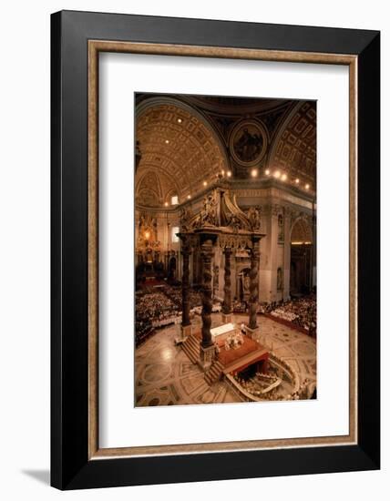 Interior of St Peter's Basilica-Vittoriano Rastelli-Framed Premium Photographic Print