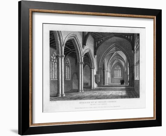 Interior of St Peter's Church, Oxford, 1833-John Le Keux-Framed Giclee Print