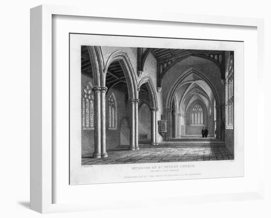 Interior of St Peter's Church, Oxford, 1833-John Le Keux-Framed Giclee Print