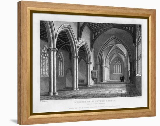 Interior of St Peter's Church, Oxford, 1833-John Le Keux-Framed Premier Image Canvas