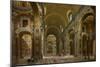 Interior of St. Peter's, Rome, 1731-Giovanni Paolo Pannini-Mounted Giclee Print