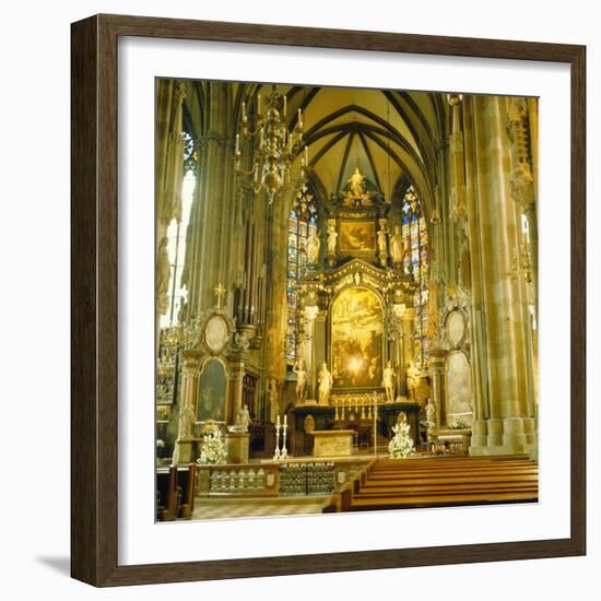 Interior of St. Stephan's Cathedral, Vienna, Austria-Christopher Rennie-Framed Photographic Print