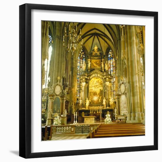 Interior of St. Stephan's Cathedral, Vienna, Austria-Christopher Rennie-Framed Photographic Print