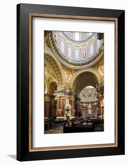 Interior of St. Stephen's Basilica (Szent Istvan-Bazilika), Budapest, Hungary, Europe-Ben Pipe-Framed Photographic Print