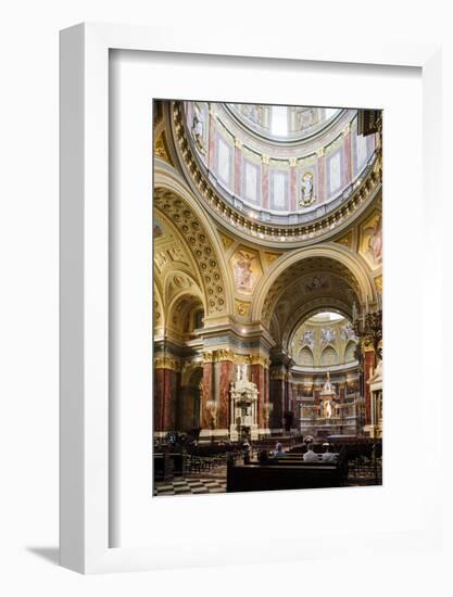 Interior of St. Stephen's Basilica (Szent Istvan-Bazilika), Budapest, Hungary, Europe-Ben Pipe-Framed Photographic Print