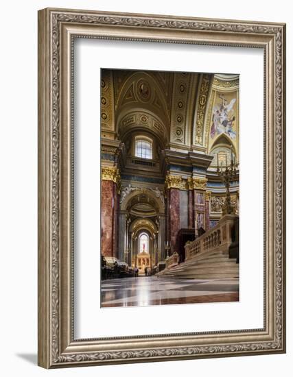 Interior of St. Stephen's Basilica (Szent Istvan-Bazilika), Budapest, Hungary, Europe-Ben Pipe-Framed Photographic Print