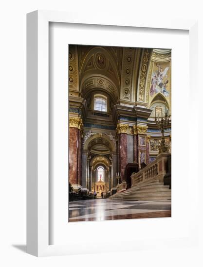 Interior of St. Stephen's Basilica (Szent Istvan-Bazilika), Budapest, Hungary, Europe-Ben Pipe-Framed Photographic Print