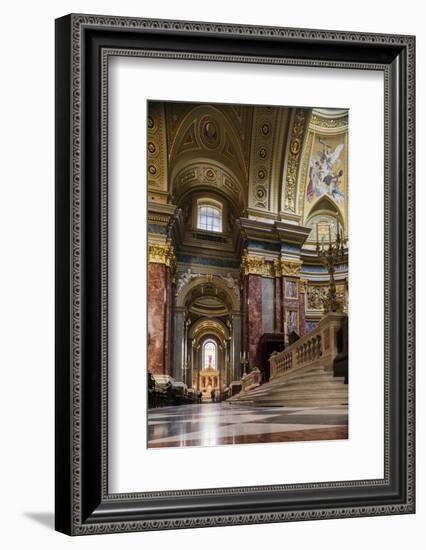 Interior of St. Stephen's Basilica (Szent Istvan-Bazilika), Budapest, Hungary, Europe-Ben Pipe-Framed Photographic Print