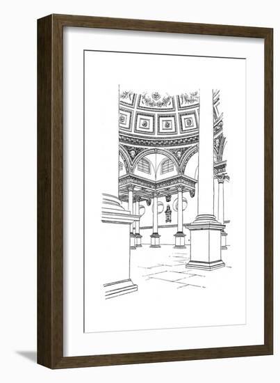 Interior of St Stephen's Church, Walbrook, City of London, 1893-null-Framed Giclee Print