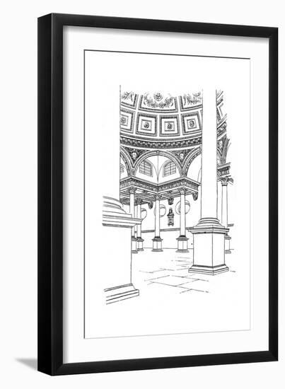 Interior of St Stephen's Church, Walbrook, City of London, 1893-null-Framed Giclee Print