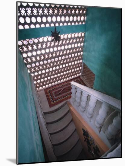 Interior of Stairway and Traditional Mexican Architecture, Puerto Vallarta, Mexico-Merrill Images-Mounted Photographic Print