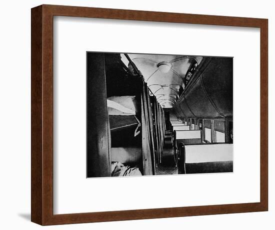 'Interior of Standard Sleeper, Canadian Pacific Railway', 1926-Unknown-Framed Photographic Print