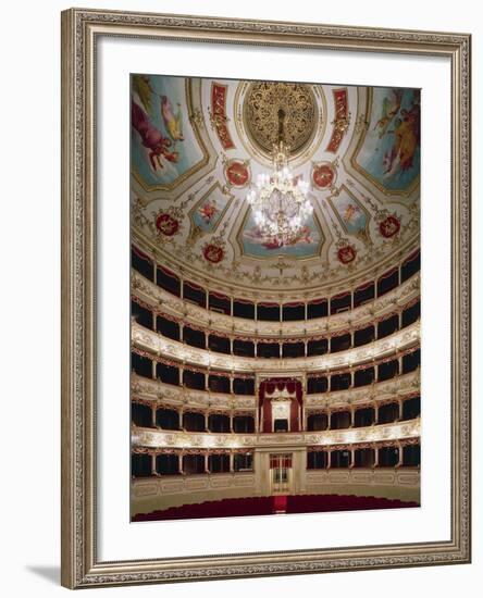 Interior of Teatro Municipale, Reggio Emilia, Emilia-Romagna, Italy-null-Framed Giclee Print