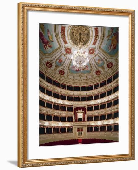 Interior of Teatro Municipale, Reggio Emilia, Emilia-Romagna, Italy-null-Framed Giclee Print