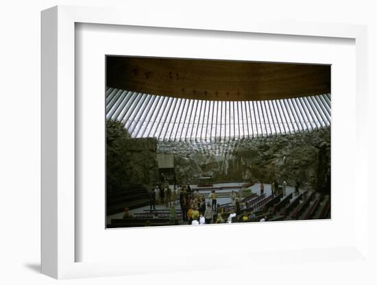 Interior of Temppeliaukio Church, 1960s-Unknown-Framed Photographic Print