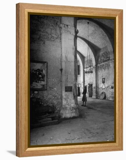 Interior of the Alamo-null-Framed Premier Image Canvas