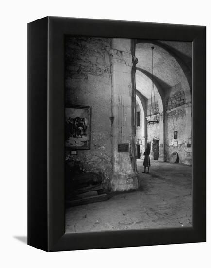 Interior of the Alamo-null-Framed Premier Image Canvas