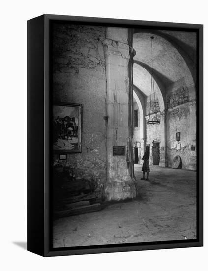 Interior of the Alamo-null-Framed Premier Image Canvas